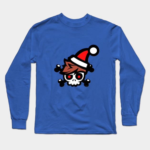 Christmas Crainer Long Sleeve T-Shirt by Sketchy